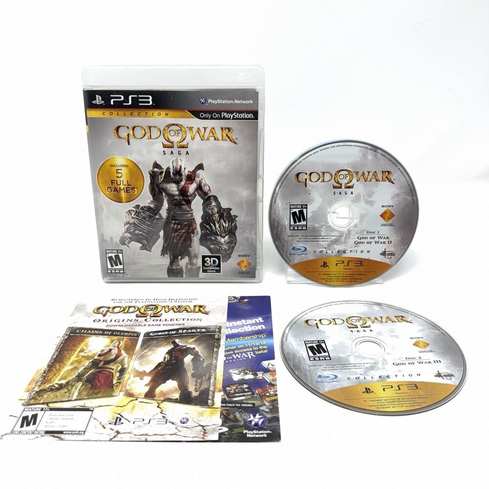 God of War Saga Dual Pack Sony PlayStation 3 PS3 2012 Complete CIB